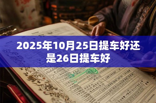 2025年10月25日提车好还是26日提车好