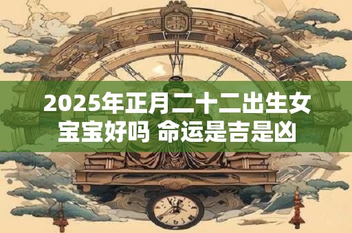 2025年正月二十二出生女宝宝好吗 命运是吉是凶