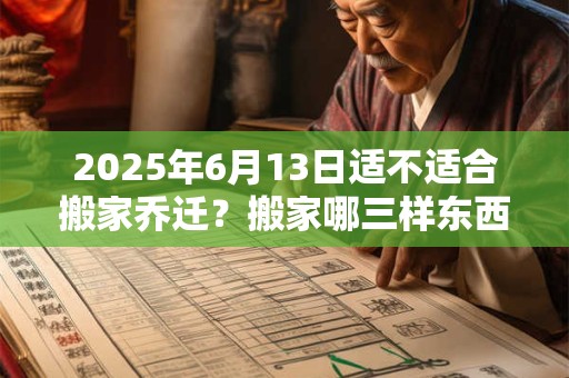 2025年6月13日适不适合搬家乔迁?搬家哪三样东西不能带? 2025年6月13日适不适合搬家乔迁?搬家哪三样东西不能带?