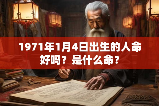 1971年1月4日出生的人命好吗？是什么命？