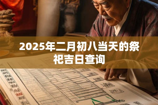 2025年二月初八当天的祭祀吉日查询