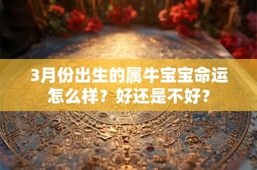 3月份出生的属牛宝宝命运怎么样？好还是不好？