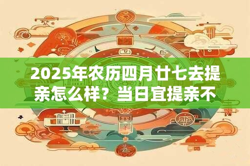 2025年农历四月廿七去提亲怎么样？当日宜提亲不