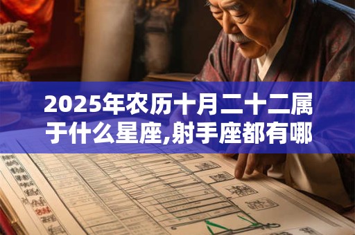 2025年农历十月二十二属于什么星座,射手座都有哪些之最？