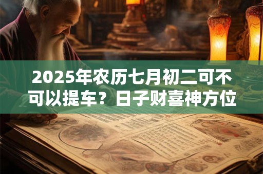 2025年农历七月初二可不可以提车？日子财喜神方位？
