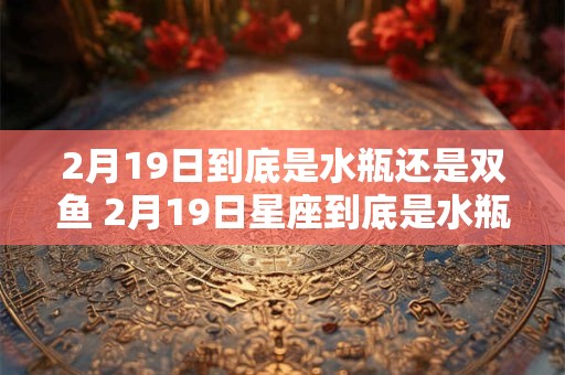 2月19日到底是水瓶还是双鱼 2月19日星座到底是水瓶还是双鱼 2月19日到底是水瓶还是双鱼 2月19日星座到底是水瓶还是双鱼