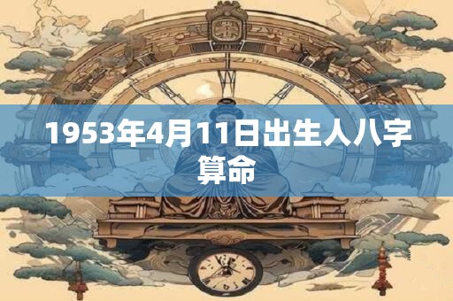 1953年4月11日出生人八字算命 1953年4月11日出生人八字算命