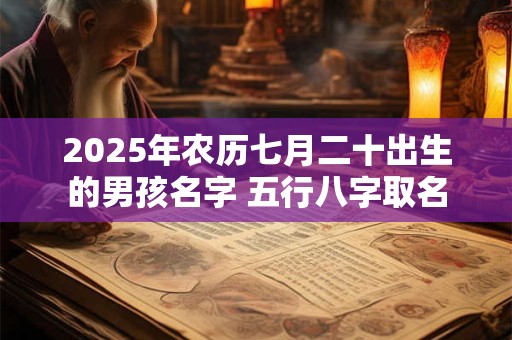 2025年农历七月二十出生的男孩名字 五行八字取名 2025年农历七月二十出生的男孩名字 五行八字取名