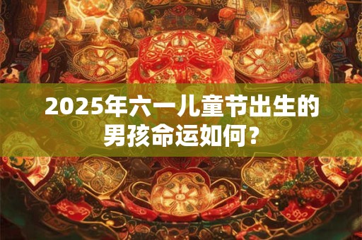 2025年六一儿童节出生的男孩命运如何? 2025年六一儿童节出生的男孩命运如何?