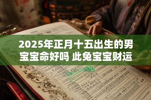 2025年正月十五出生的男宝宝命好吗 此兔宝宝财运滚滚