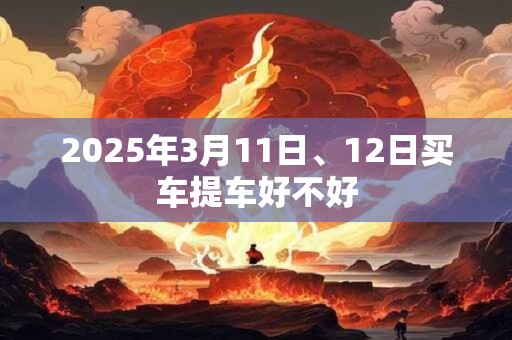 2025年3月11日、12日买车提车好不好
