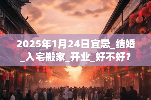 2025年1月24日宜忌_结婚_入宅搬家_开业_好不好？