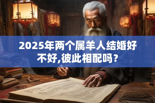 2025年两个属羊人结婚好不好,彼此相配吗？