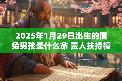 2025年1月29日出生的属兔男孩是什么命 贵人扶持福气旺盛