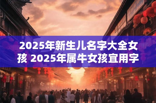2025年新生儿名字大全女孩 2025年属牛女孩宜用字