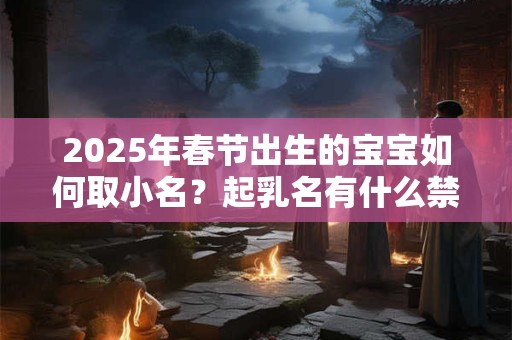 2025年春节出生的宝宝如何取小名？起乳名有什么禁忌？