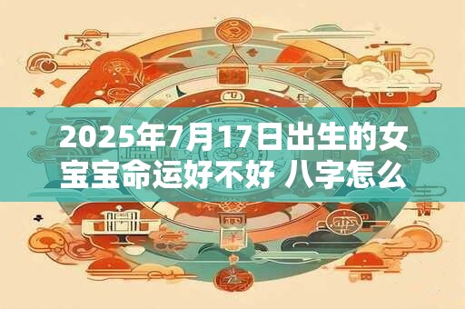 2025年7月17日出生的女宝宝命运好不好 八字怎么样