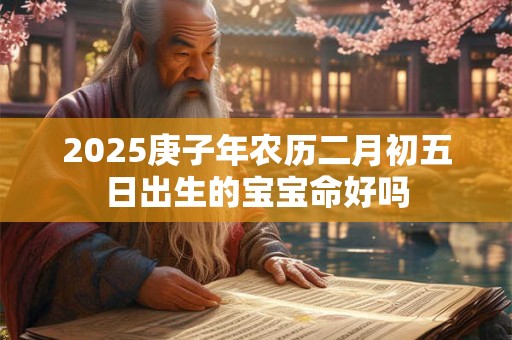 2025庚子年农历二月初五日出生的宝宝命好吗