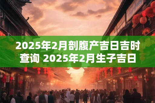 2025年2月剖腹产吉日吉时查询 2025年2月生子吉日 2025年2月剖腹产吉日吉时查询 2025年2月生子吉日