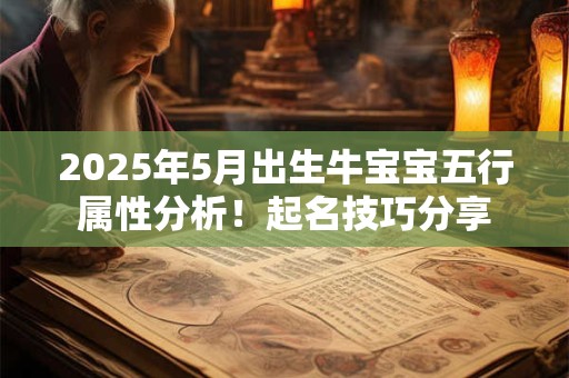 2025年5月出生牛宝宝五行属性分析！起名技巧分享