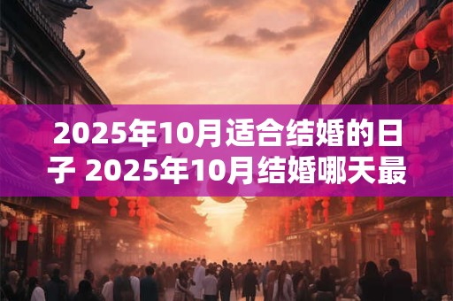 2025年10月适合结婚的日子 2025年10月结婚哪天最吉利
