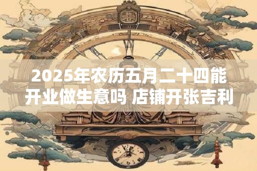 2025年农历五月二十四能开业做生意吗 店铺开张吉利吗