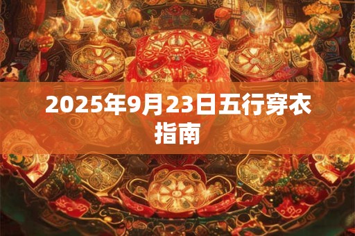 2025年9月23日五行穿衣指南