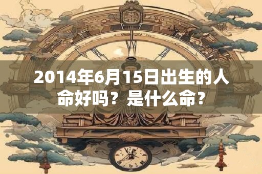 2014年6月15日出生的人命好吗？是什么命？