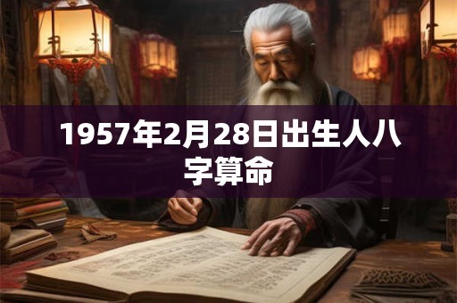 1957年2月28日出生人八字算命