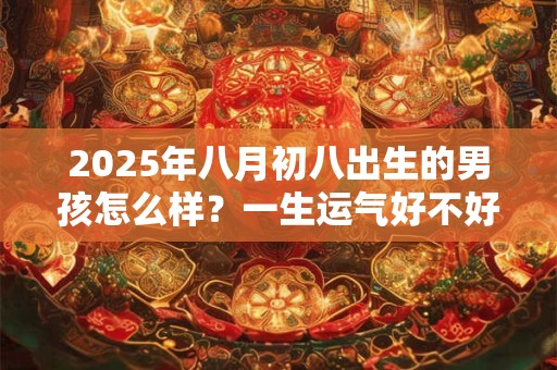 2025年八月初八出生的男孩怎么样？一生运气好不好