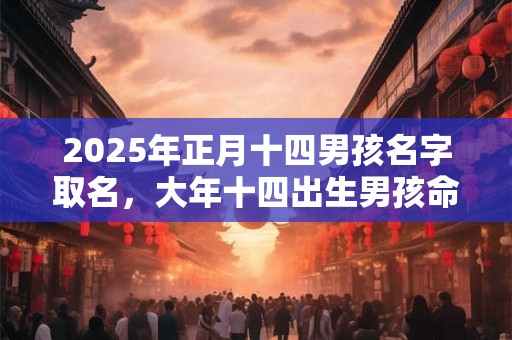 2026年正月十四男孩名字取名,大年十四出生男孩命运 2026年正月十四男孩名字取名,大年十四出生男孩命运
