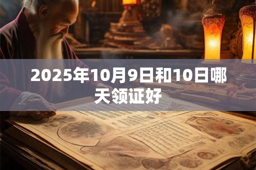 2025年10月9日和10日哪天领证好