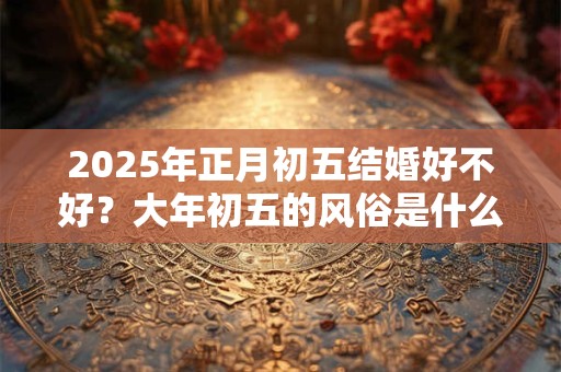 2025年正月初五结婚好不好?大年初五的风俗是什么? 2025年正月初五结婚好不好?大年初五的风俗是什么?