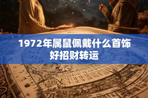 1972年属鼠佩戴什么首饰好招财转运