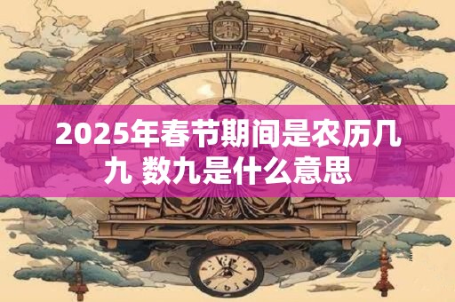 2025年春节期间是农历几九 数九是什么意思