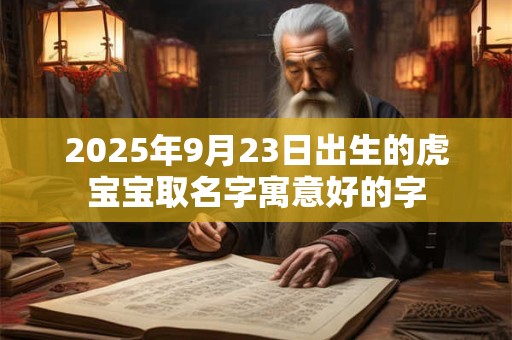 2025年9月23日出生的虎宝宝取名字寓意好的字