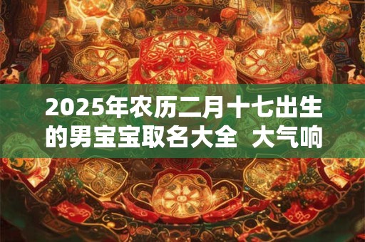 2025年农历二月十七出生的男宝宝取名大全  大气响亮的