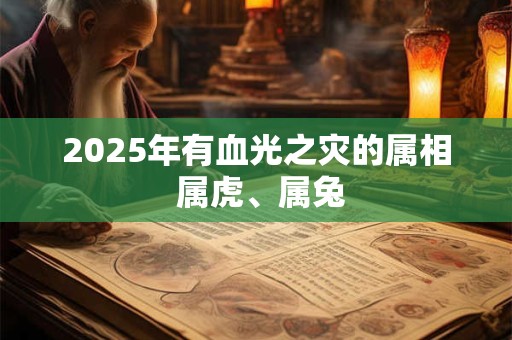 2025年有血光之灾的属相 属虎、属兔