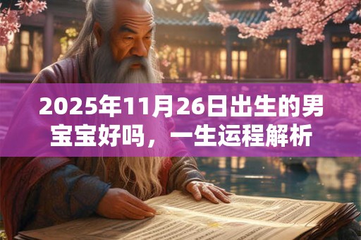 2025年11月26日出生的男宝宝好吗，一生运程解析