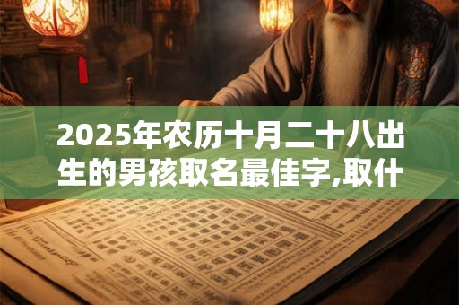 2025年农历十月二十八出生的男孩取名最佳字,取什么名字好
