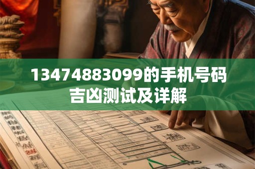 13474883099的手机号码吉凶测试及详解