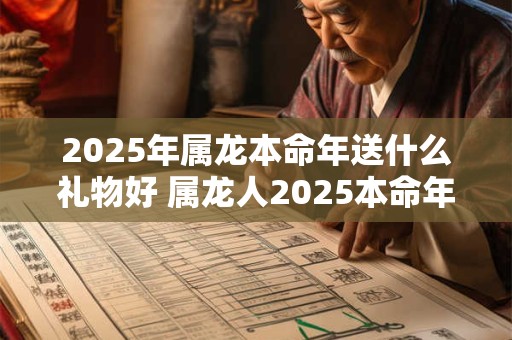 2025年属龙本命年送什么礼物好 属龙人2025本命年送礼指南