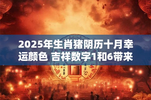 2025年生肖猪阴历十月幸运颜色 吉祥数字1和6带来好运