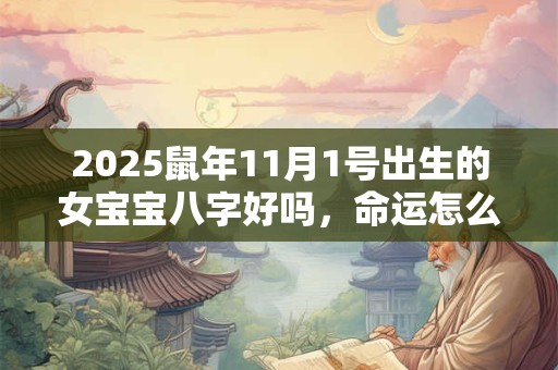 2025鼠年11月1号出生的女宝宝八字好吗，命运怎么样