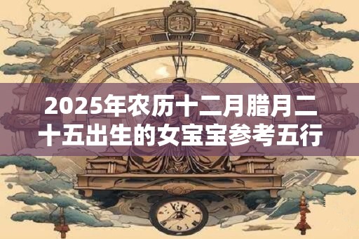 2025年农历十二月腊月二十五出生的女宝宝参考五行八字取名 2025年农历十二月腊月二十五出生的女宝宝参考五行八字取名