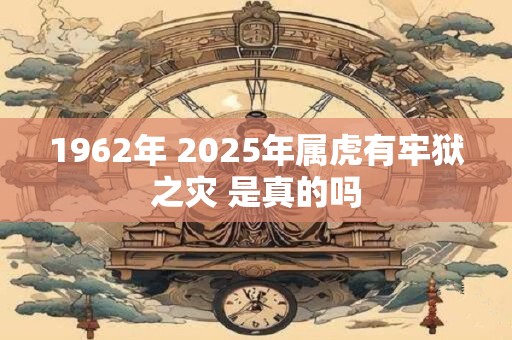 1962年 2025年属虎有牢狱之灾 是真的吗