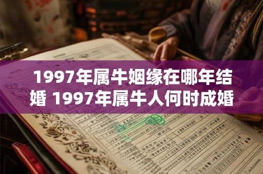 1997年属牛姻缘在哪年结婚 1997年属牛人何时成婚