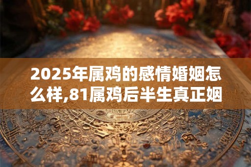 2025年属鸡的感情婚姻怎么样,81属鸡后半生真正姻缘