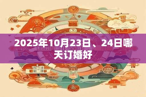 2025年10月23日、24日哪天订婚好