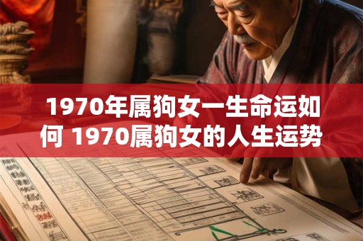 1970年属狗女一生命运如何 1970属狗女的人生运势如何